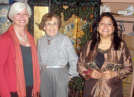 Anita Kazarian, Evel Barcus  and Rita Singh